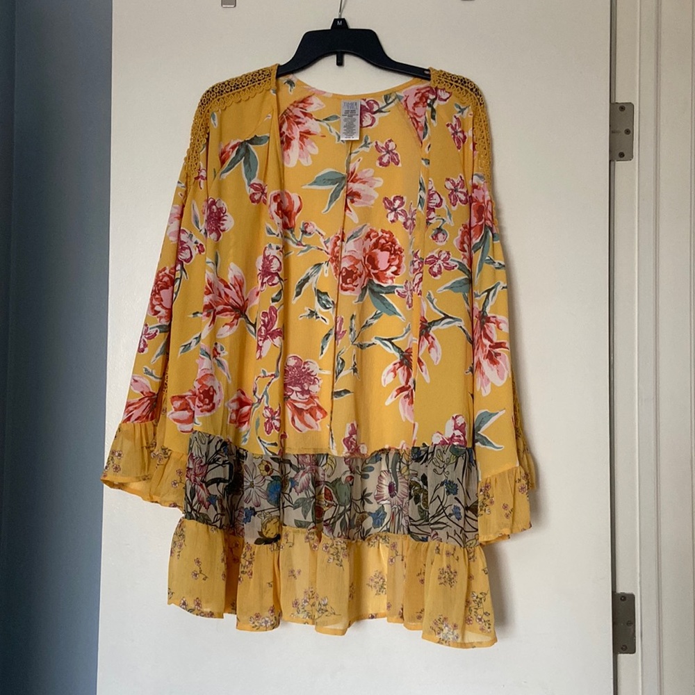 Yellow/Floral Komono